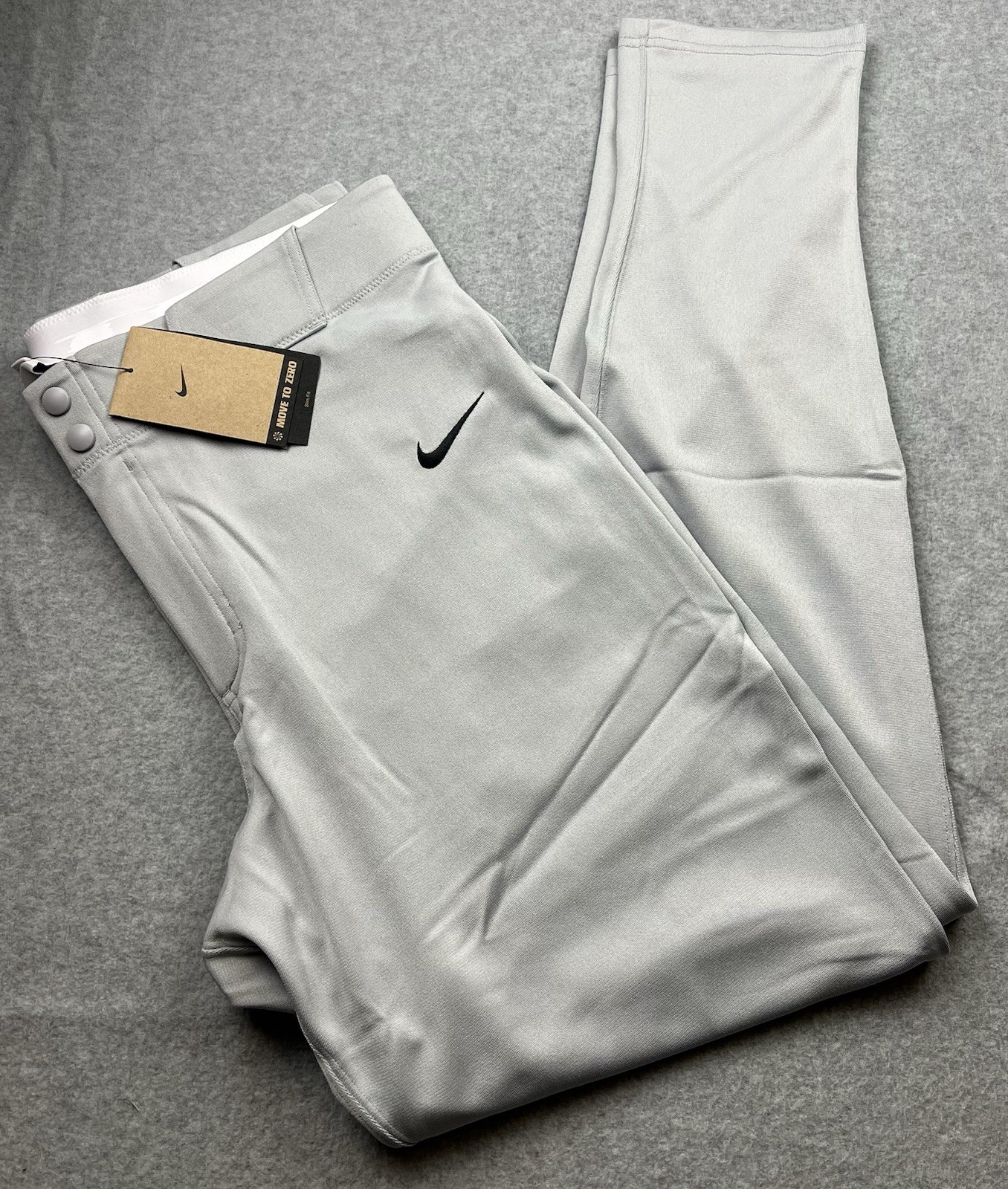 Nike Vapor Select II Men’s Tapered Baseball Pants Size Large Gray FZ1369-012 NWT