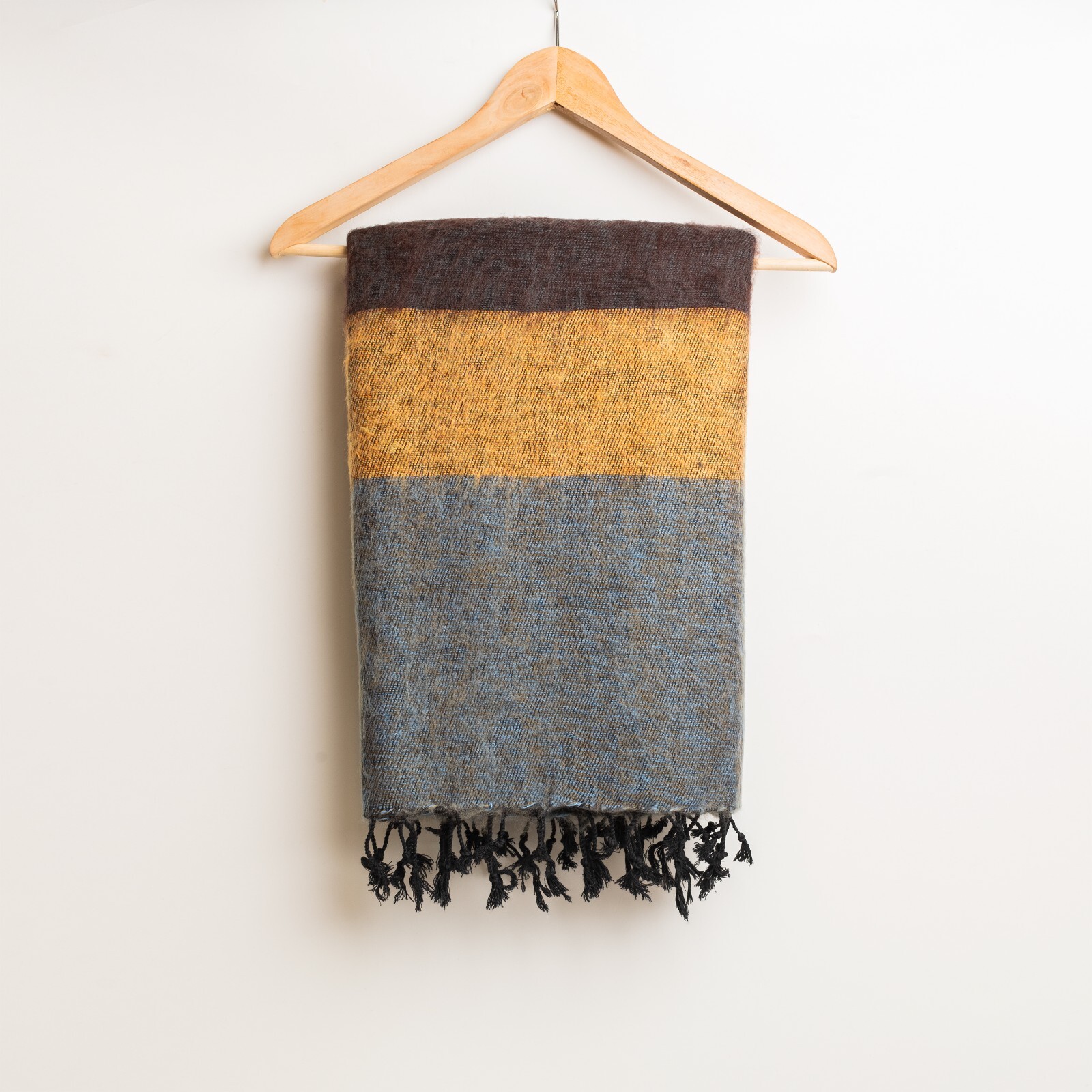 Extra Soft High Quality Yak Wool Travel Blanket Throw Handwoven Nepal 48" x 96"