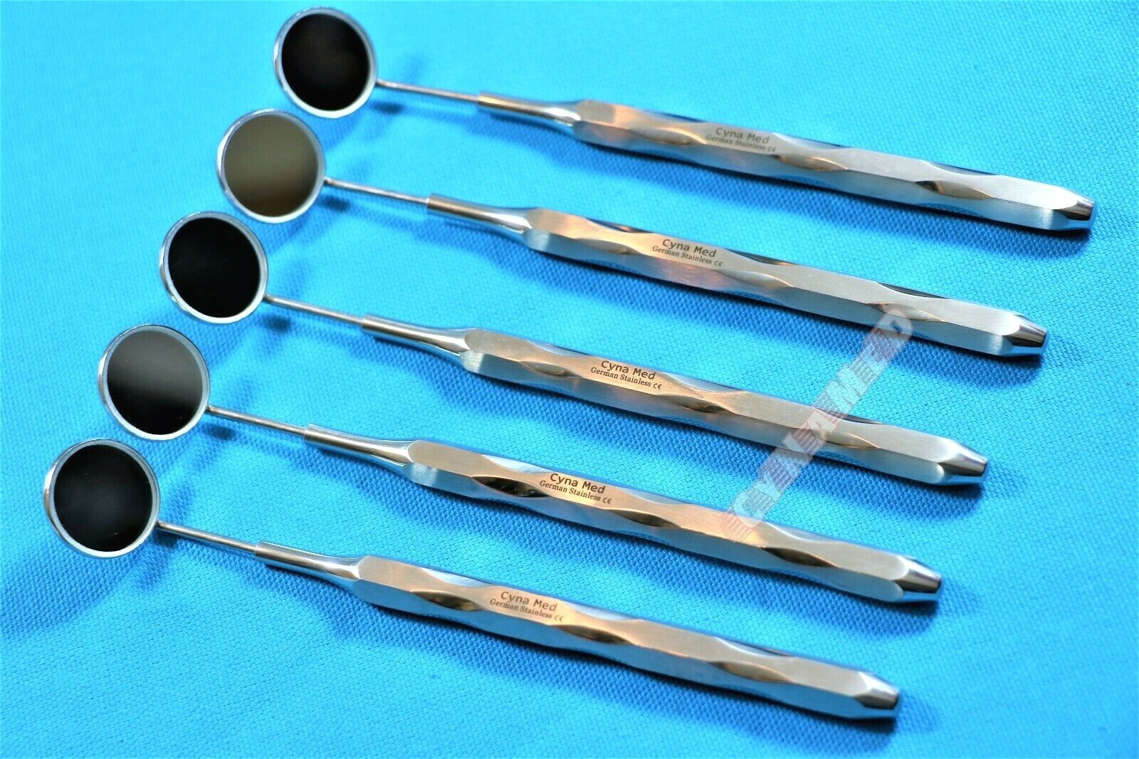 X5 Dental Mouth Mirror #5 Unique Handle Reflector Odontoscope Teeth Inspection