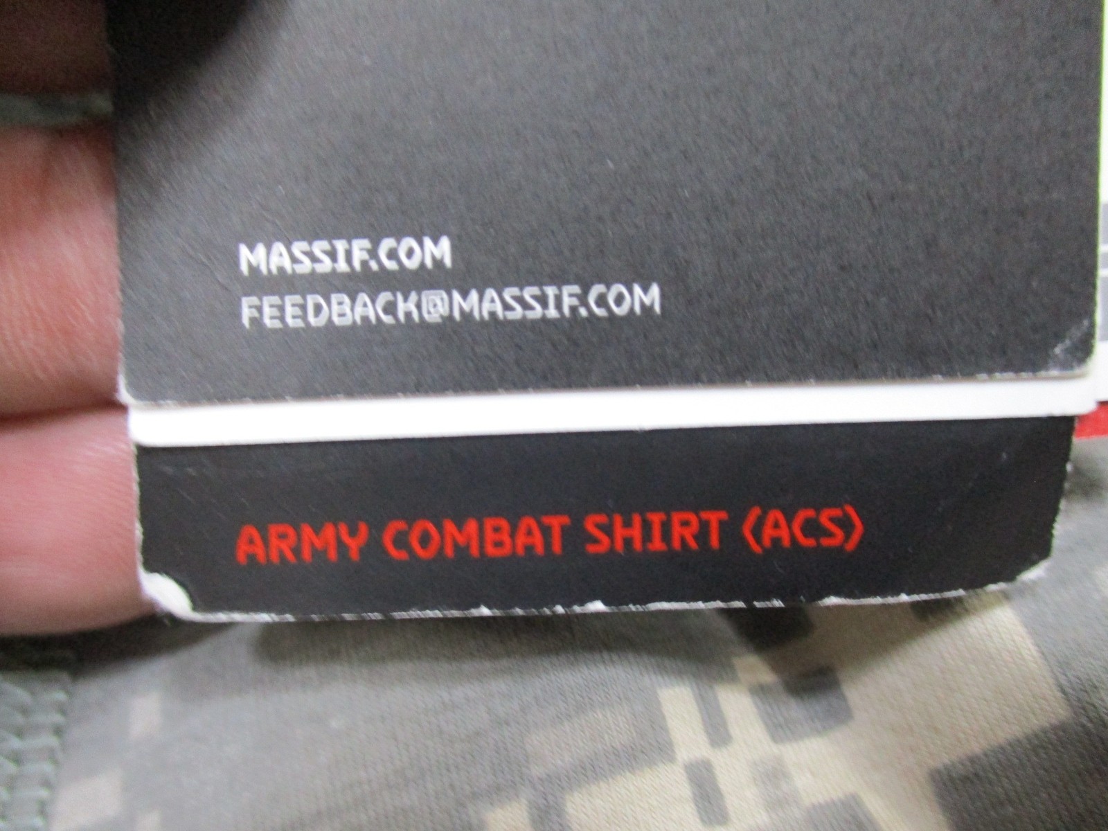 Massif Army Combat Shirt Medium ACU Digital FR US Army Issue