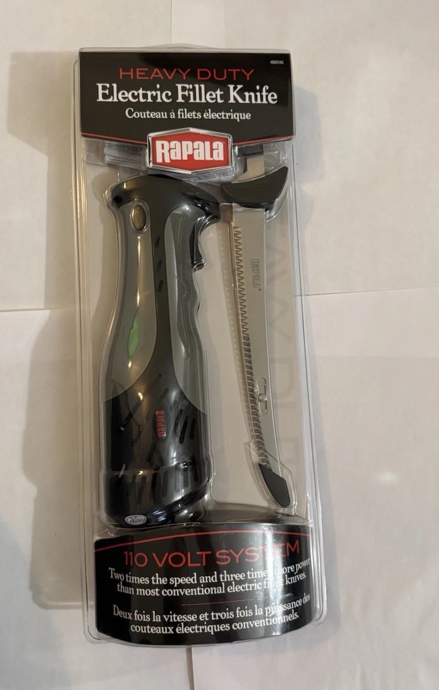 Rapala Heavy Duty Electric Fillet Knife 110 Volt System BRAND NEW SEALED