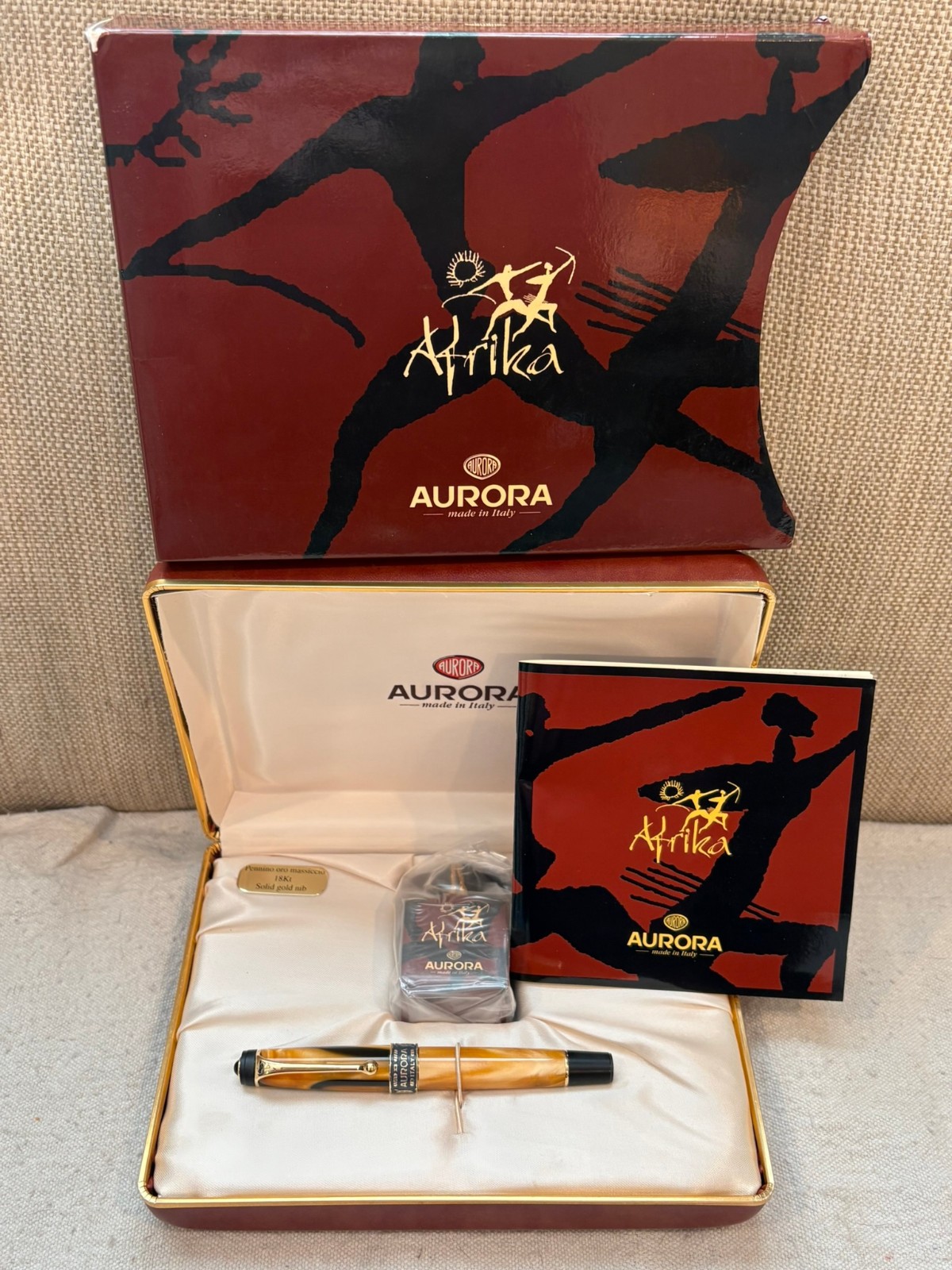 Aurora Africa Fountain Pen- EXCELLENT Cond., WITH BOX AND INK. LOOK!