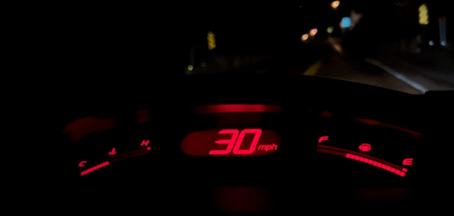 06-11 Honda Civic Dash RED LED Display Speedometer Instrument Gauge OEM 4 door