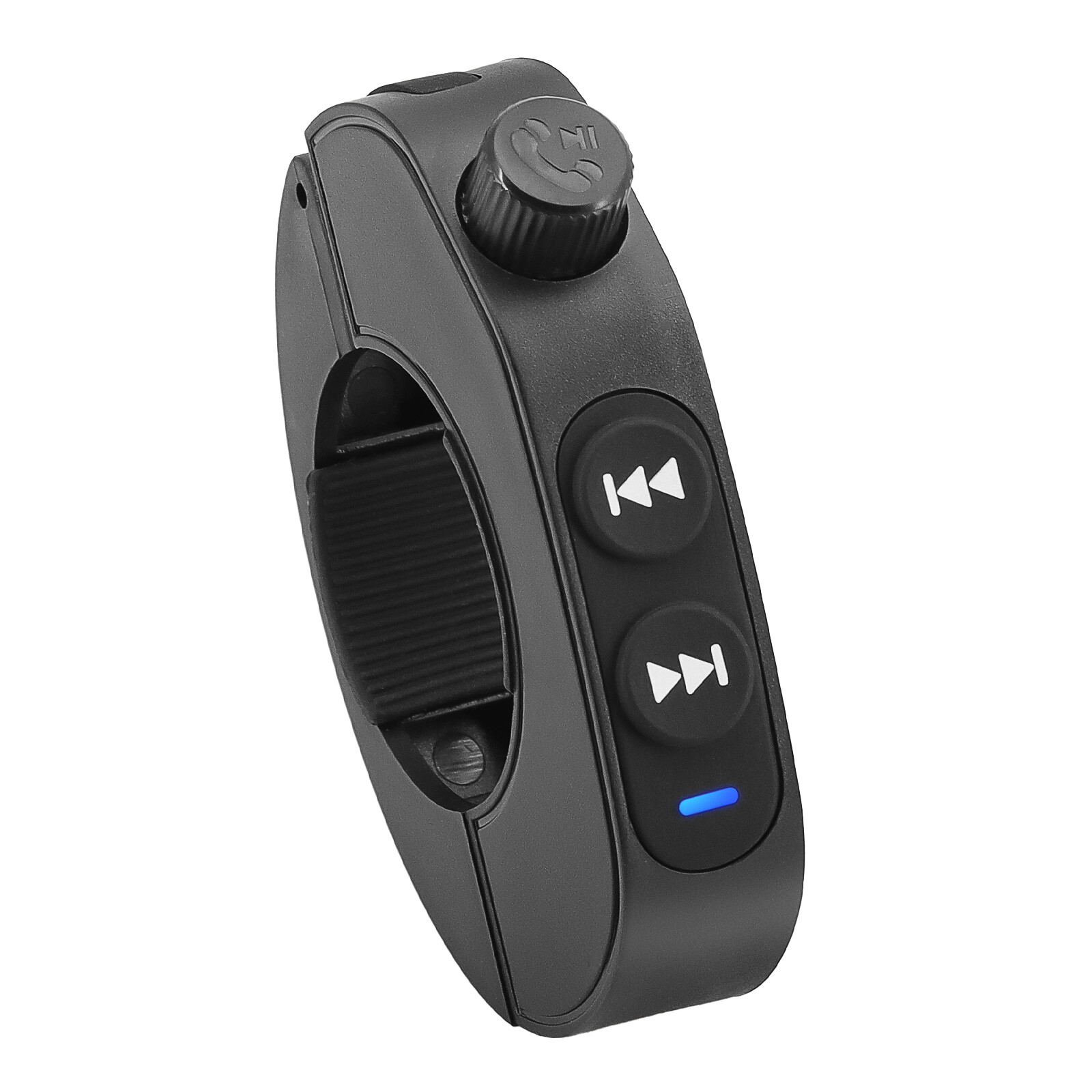 Black Wireless Bluetooth Media Button Remote Controller For Motorcycle Handlebar