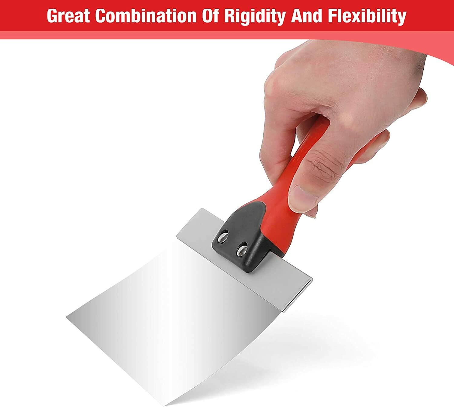 Goldblatt Drywall Tools, Drywall Knife Set 5-Piece Stainless Steel Taping Knives