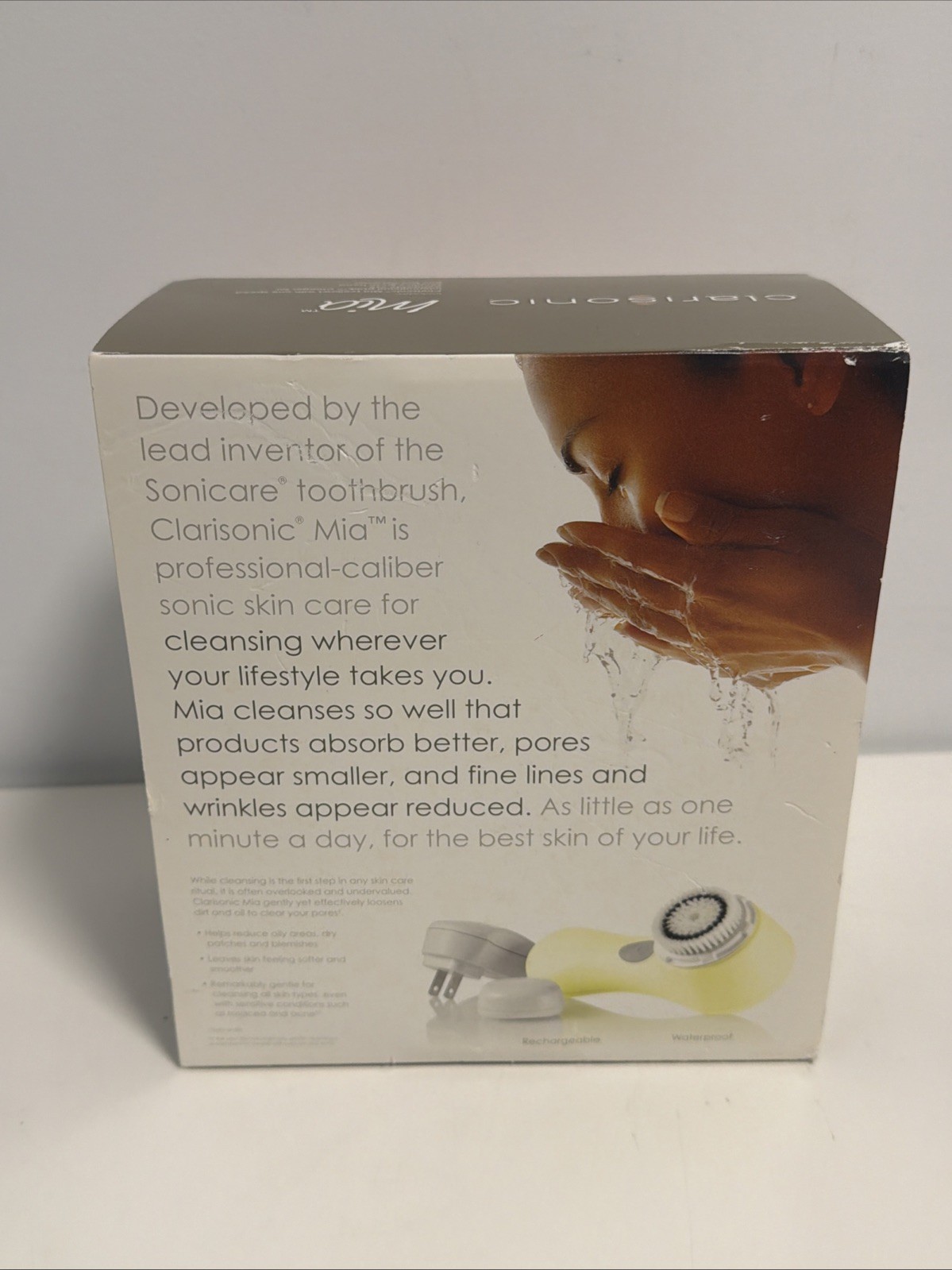 Clairsonic Mia Sonic Facial Face Cleaning System 1-Speed Yellow - NEW