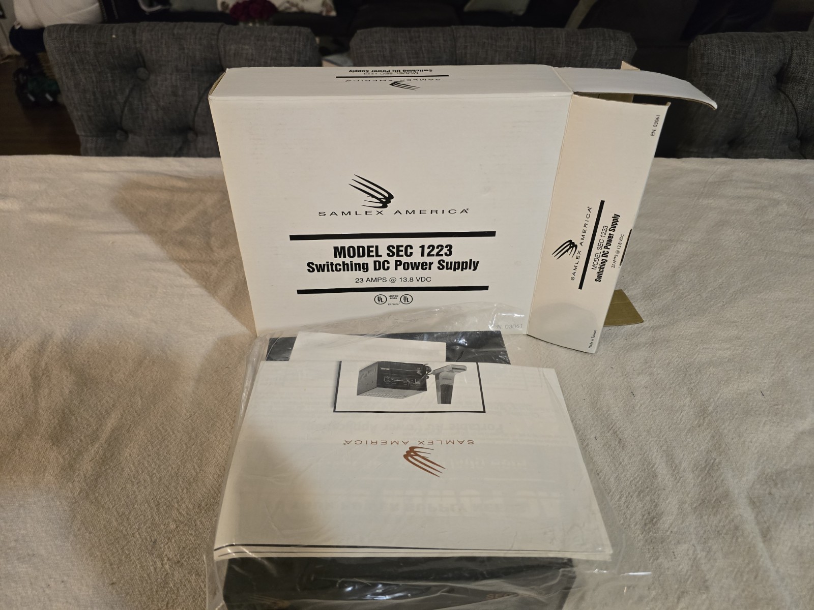 New In Box Samlex America Power Supply Sec 1223 (No Power Cord) See All pics