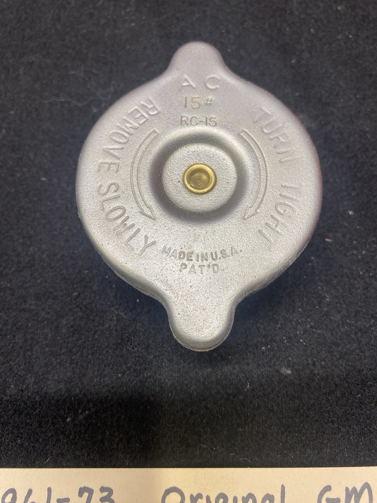 1961-73 Original GM RC-15 AC Radiator Cap