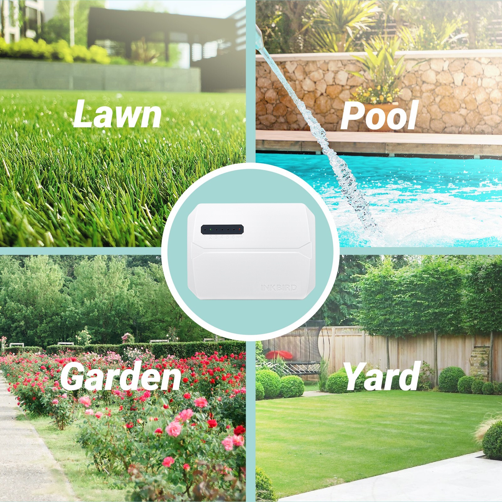 6-Zone Smart Sprinkler Controller Irrigation Watering Timer