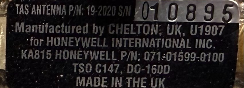 TAS Antenna KA815 071-01599-0100 Removed Working