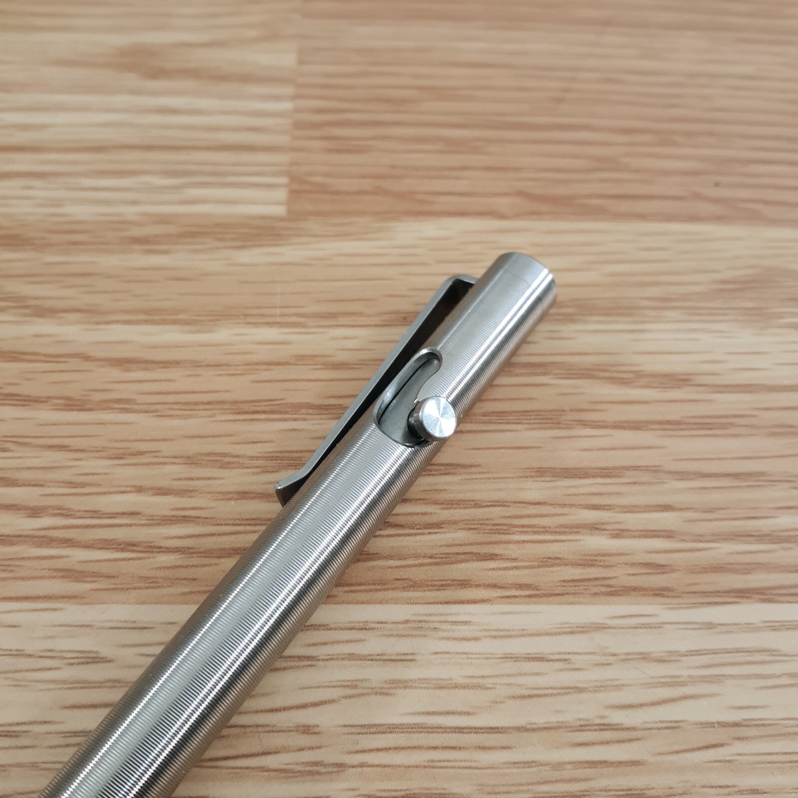 Tactile Turn Bolt Action Pen Standard 5.6" Machined From Titanium Pocket Clip