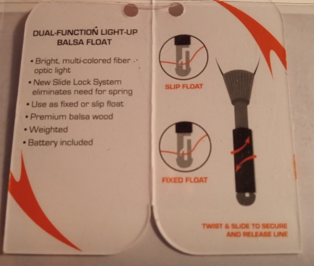 5-piece LOT South Bend 7/8" Light Up Balsa pole slip Float Bobbers crappie night