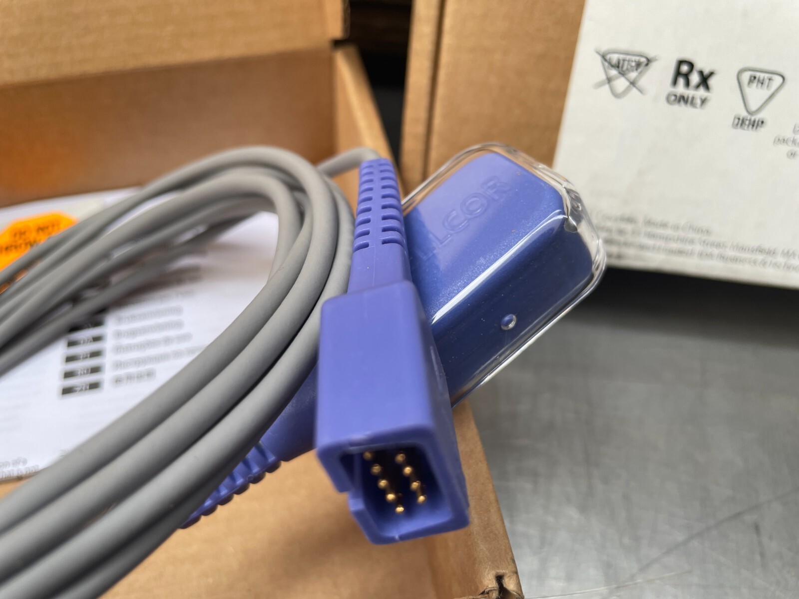 (ONE) OEM Genuine Nellcor DEC-8 SpO2 Extension Cable 8ft