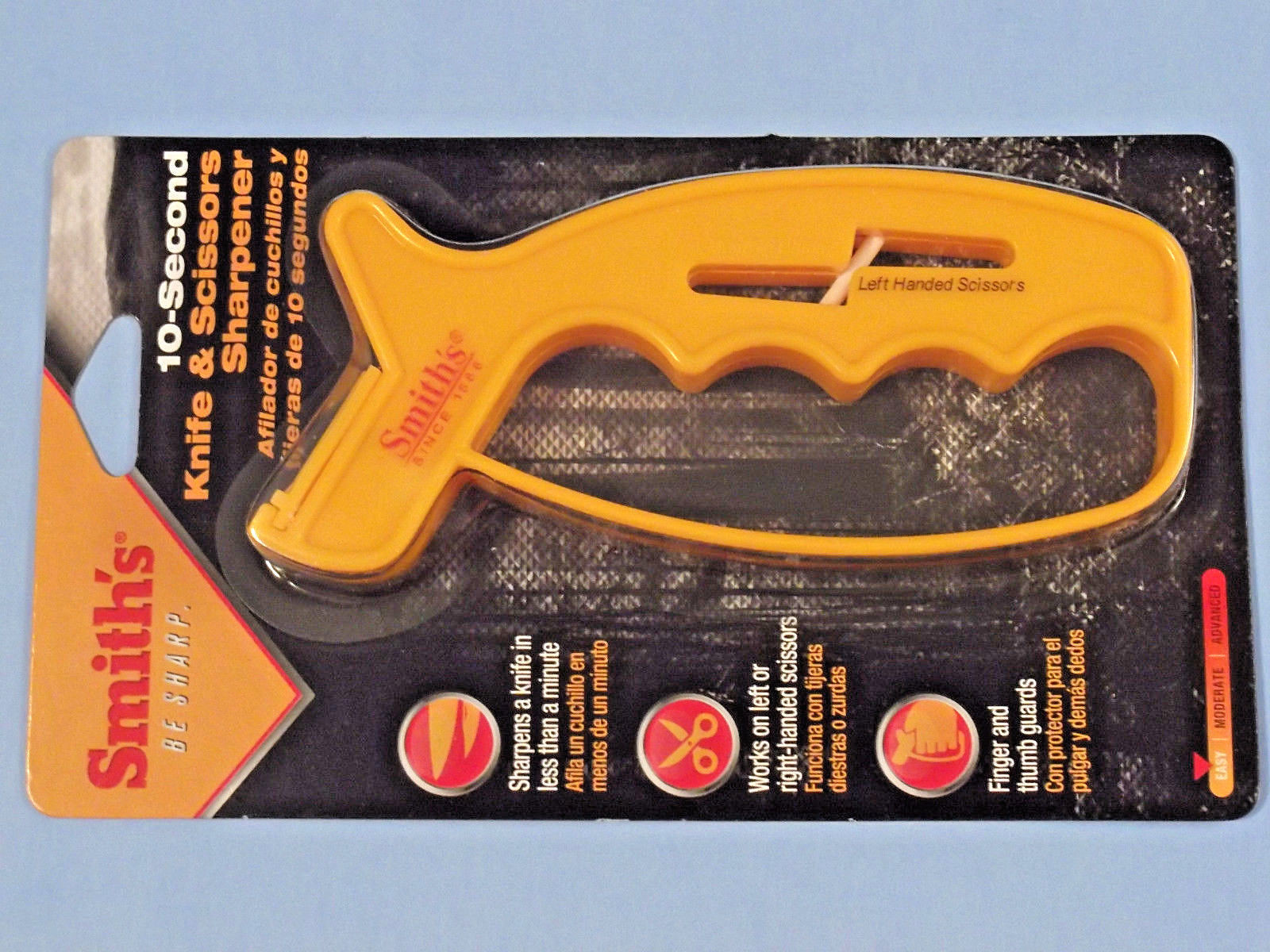 Smith's JIFF-S TUNGSTEN CARBIDE & CERAMIC knife & Scissor sharpener AC60 NEW!