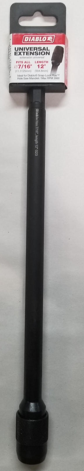 Freud-Diablo DHS500XT12 Universal Snap Lock Extension, 7/16" x 12"