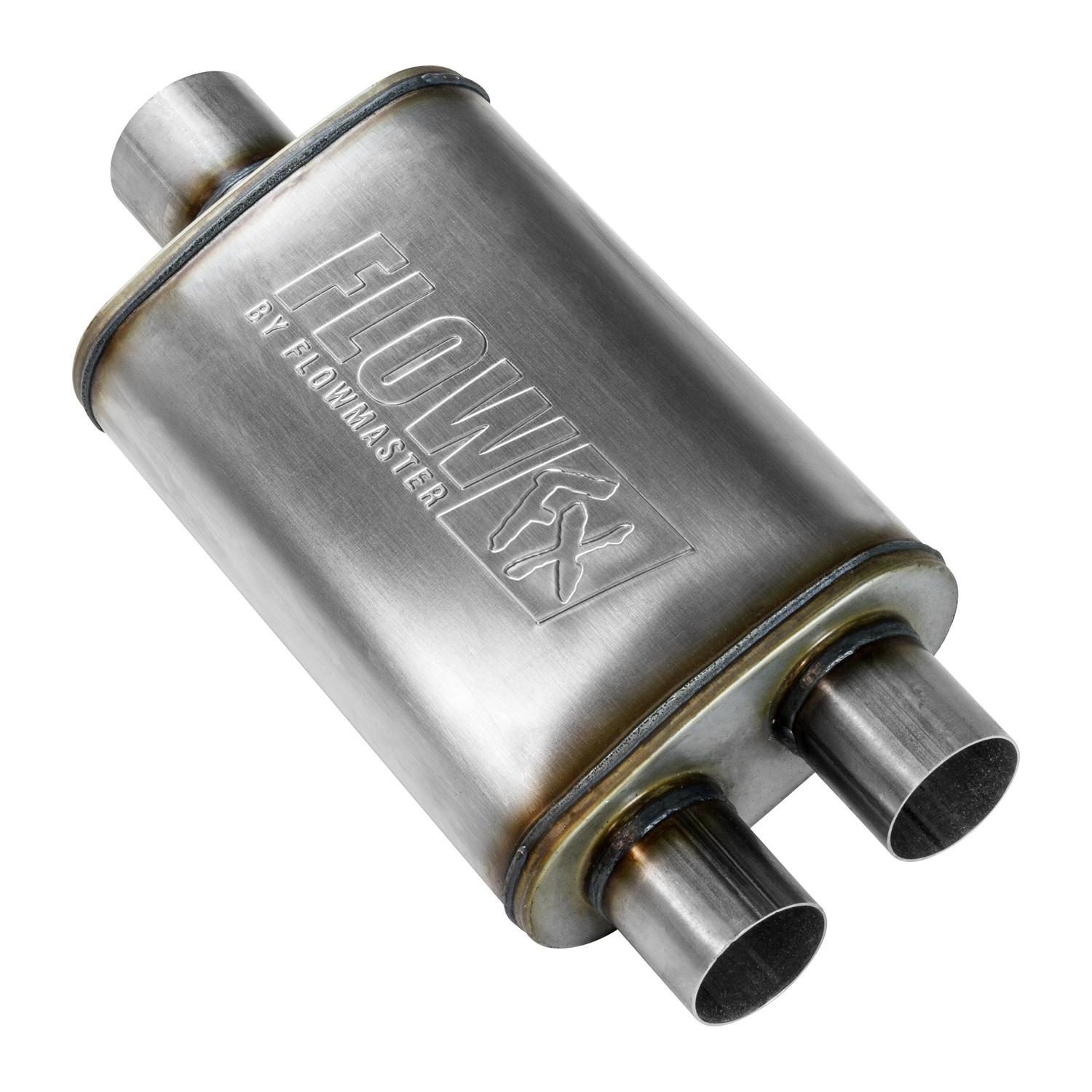 Flowmaster 72198 FlowFX Muffler 3" Center In 2.5" Dual Out - Moderate Sound