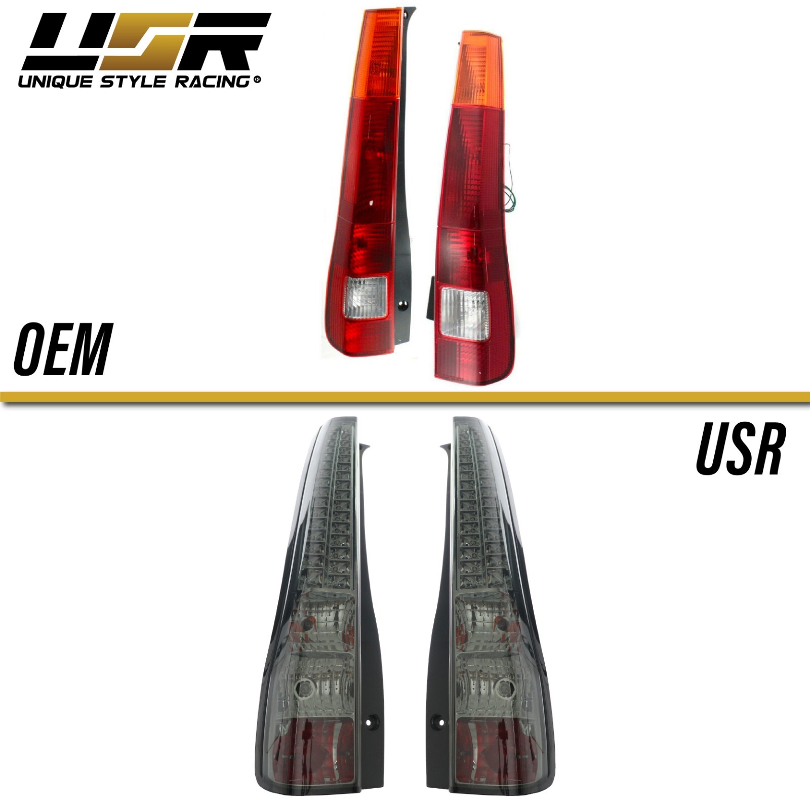 DEPO JDM Style Smoke LED Rear Brake Tail Light Pair For 2002-2006 Honda CRV CR-V