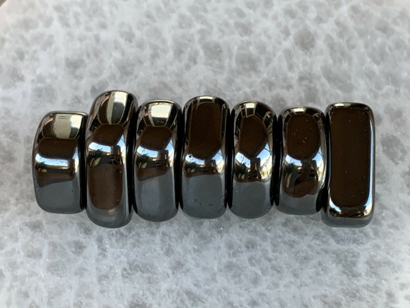 Fridge Magnets - Polished Magnetic Hematite,Strong and Heavy Duty for Whiteboard