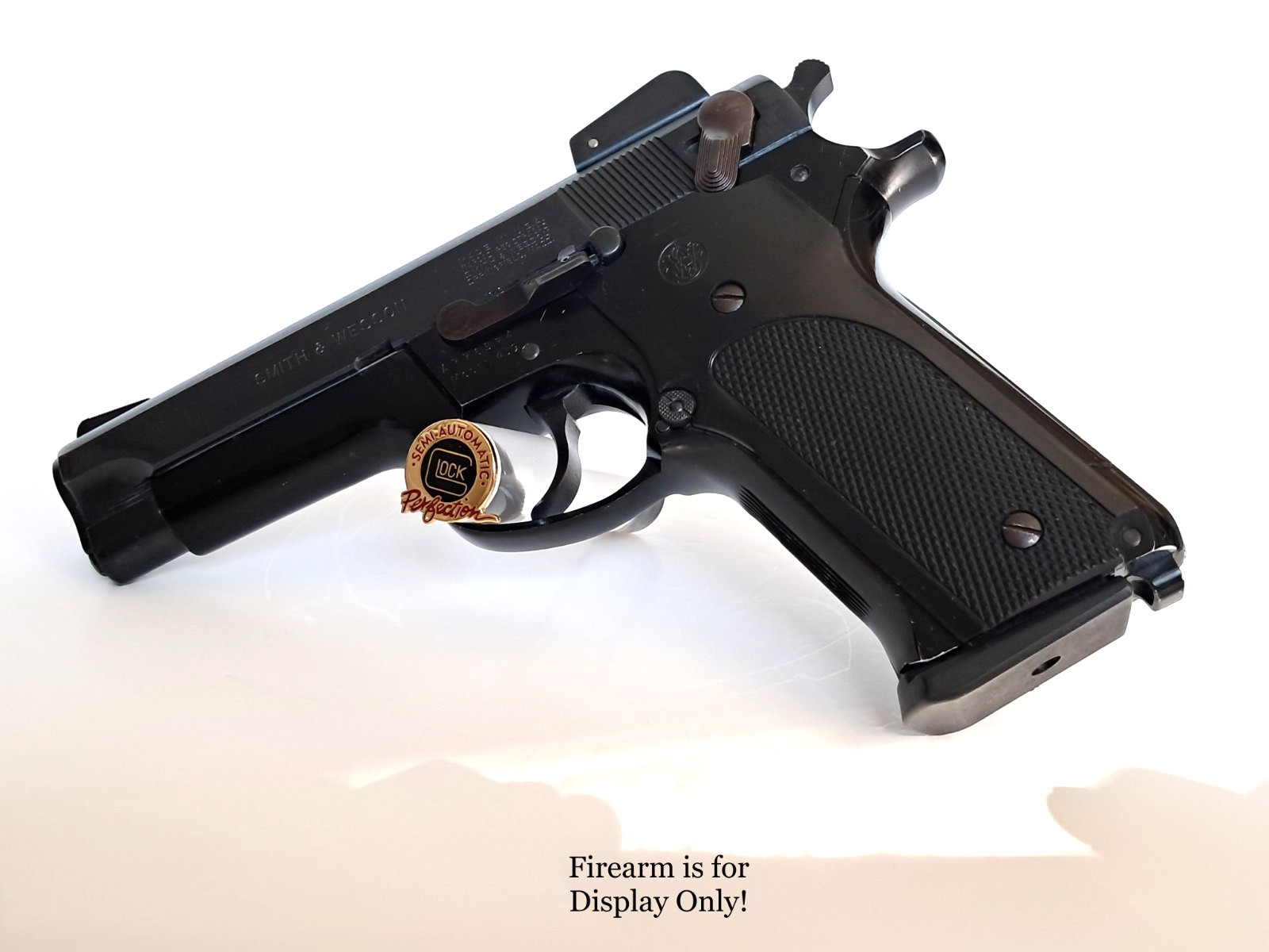 Handgun Firearm Gun Safe Shelf Display Rod - 3/4" GLOCK Perfection Topper