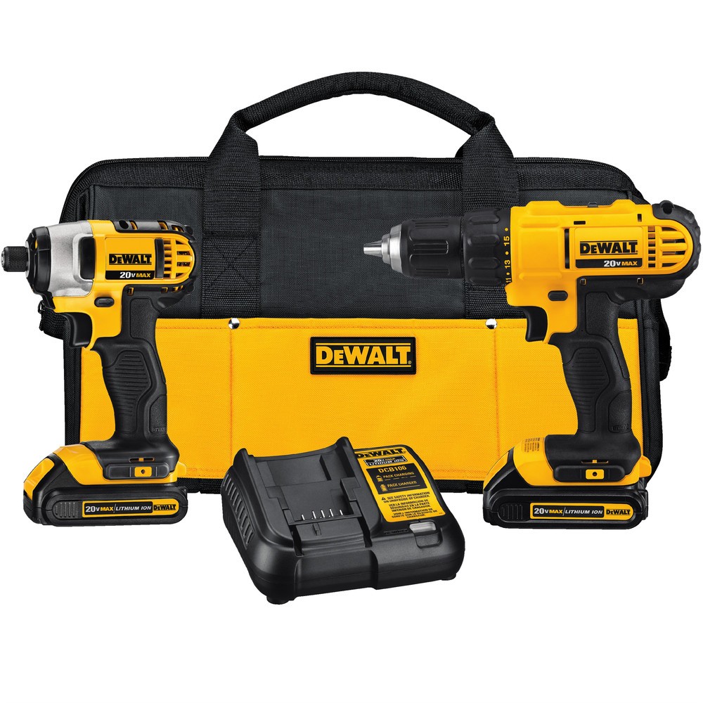 DEWALT DCK240C2R 2-Tool Combo Kit (1.3 Ah) Certified Refurbished