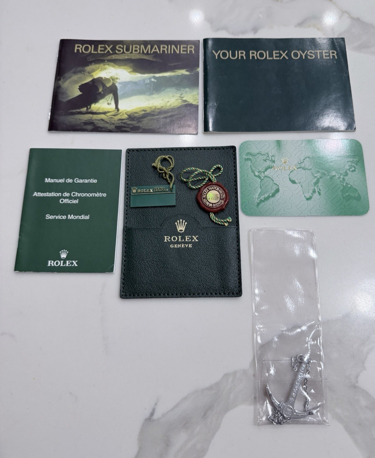 Authentic Rolex Submariner Booklet Anchor SET 16610 16613 14060 16618 2004-2005