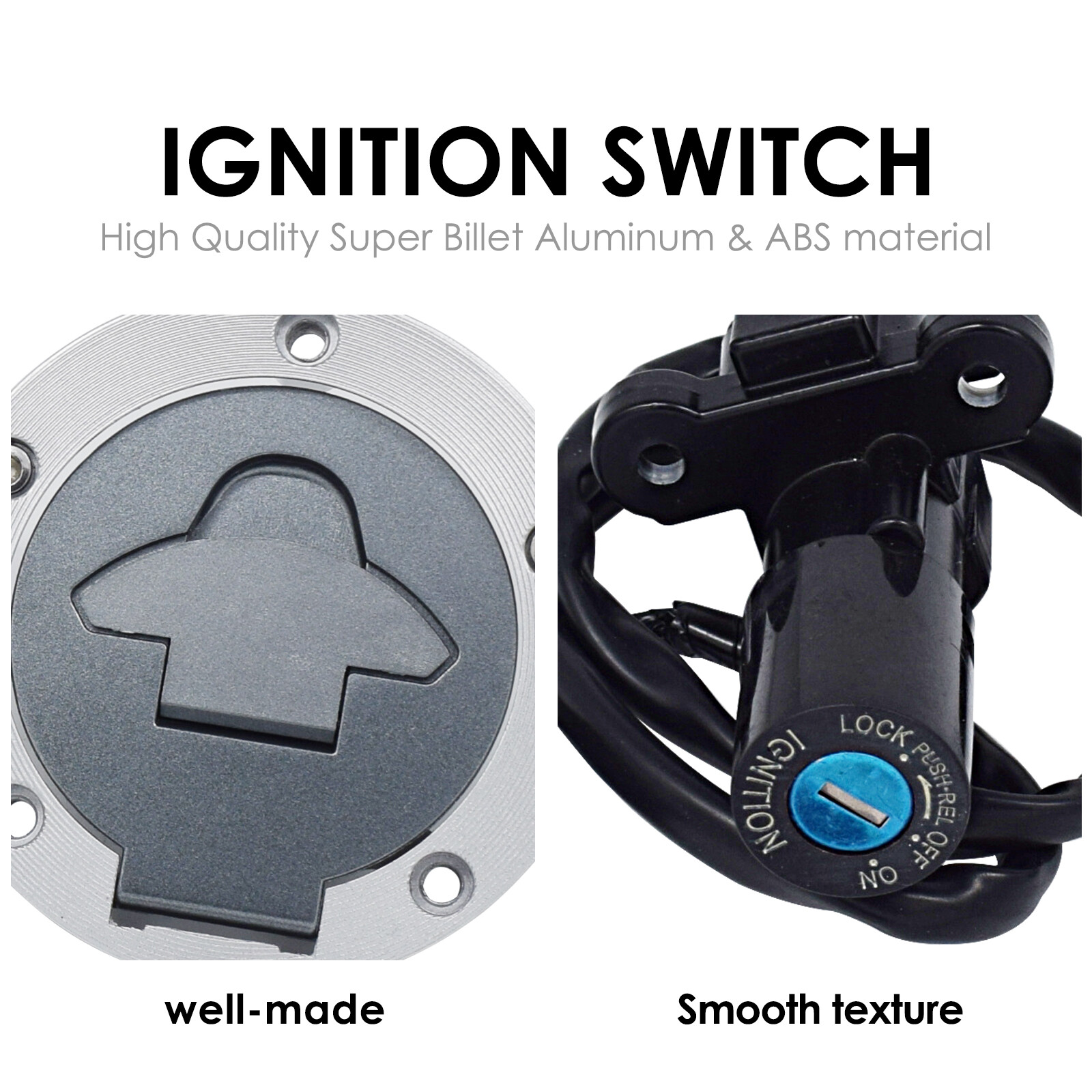 Ignition Switch Lock Gas Cap Key Set For Yamaha YZF-R3 2015-2023 R6 2008-2016