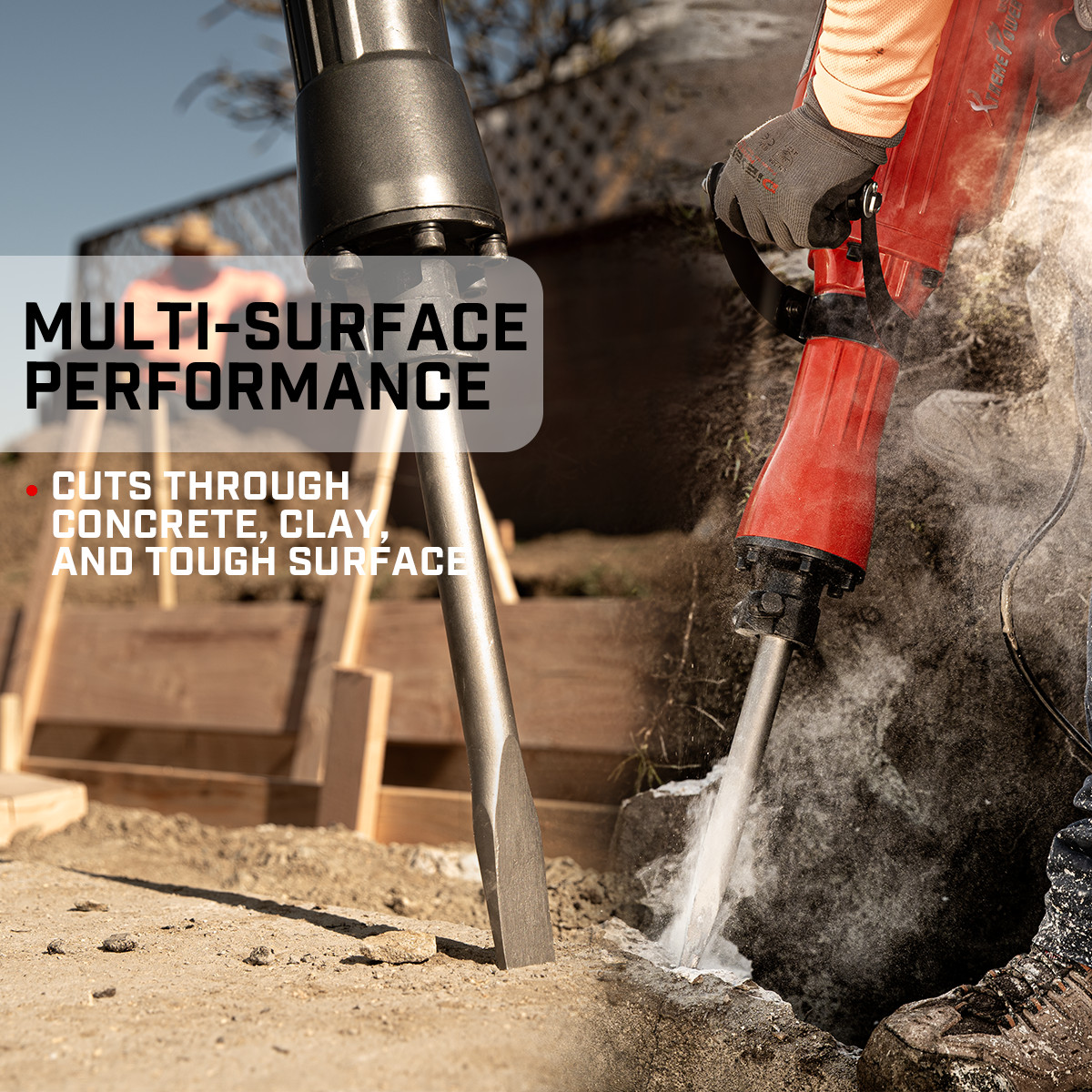 XtremepowerUS 2PCS Replacement Jack Hammer Point Chisel Demolition Bit 1-1/8"