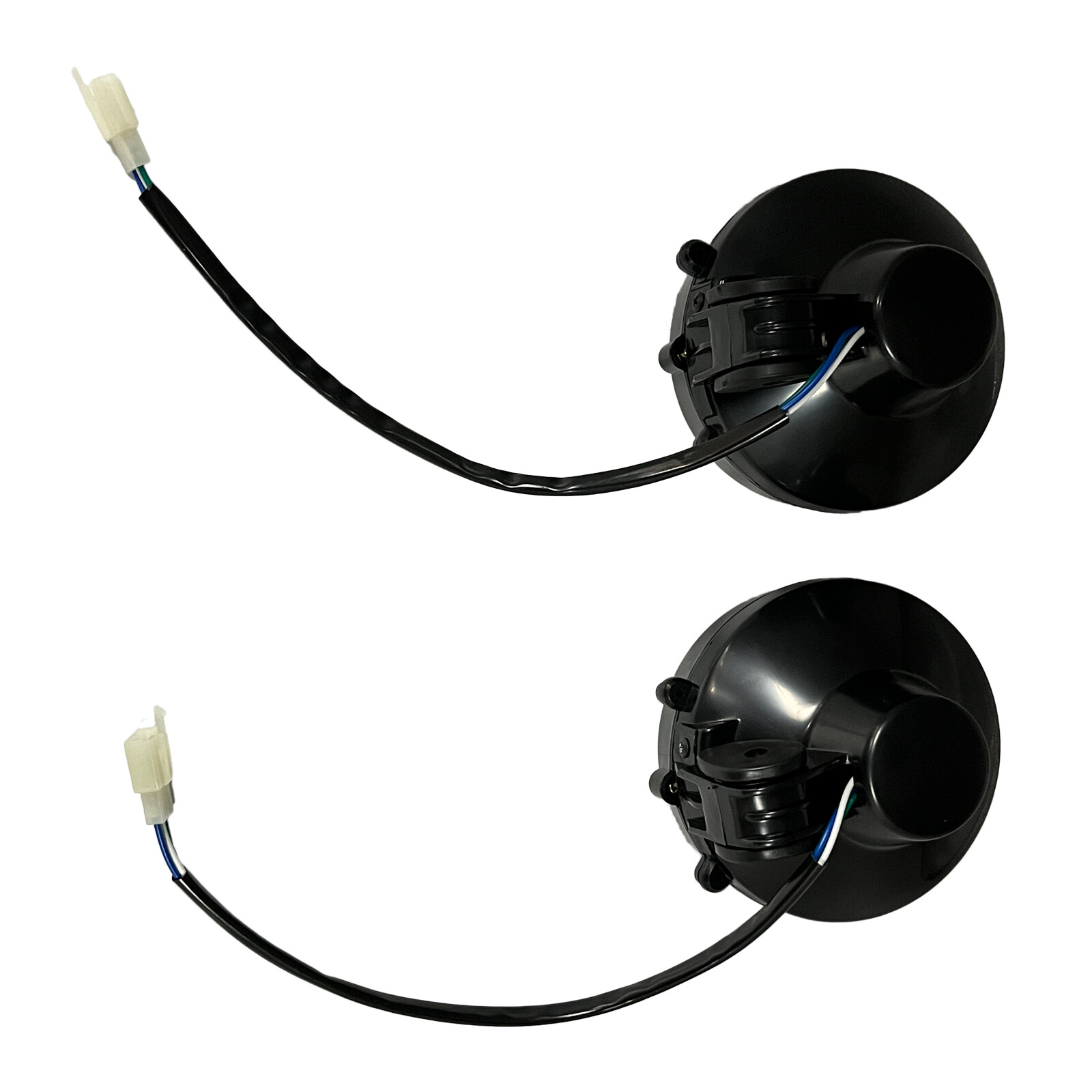 2x LED Headlights for Yamaha Banshee 1987-2006 lens bulbs Grills Warrior 350