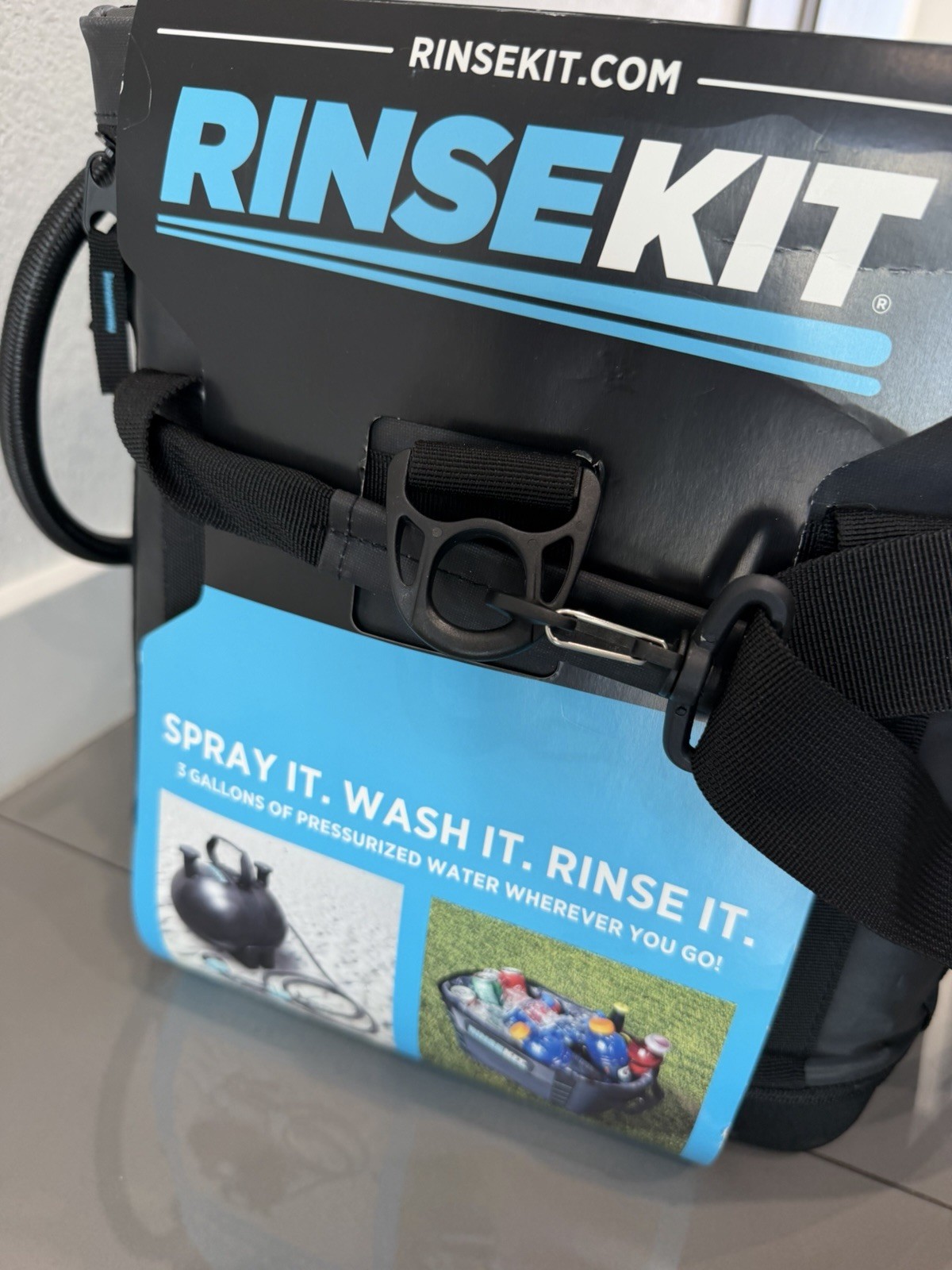 Rinsekit PRO 3 Gallon Portable Shower - Brand New