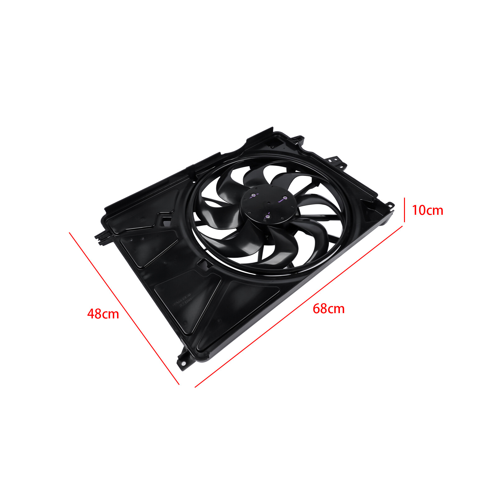 Engine Radiator Cooling Fan Assy for Jeep Renegade Fiat 500X 2019-2023 L4 1.3L