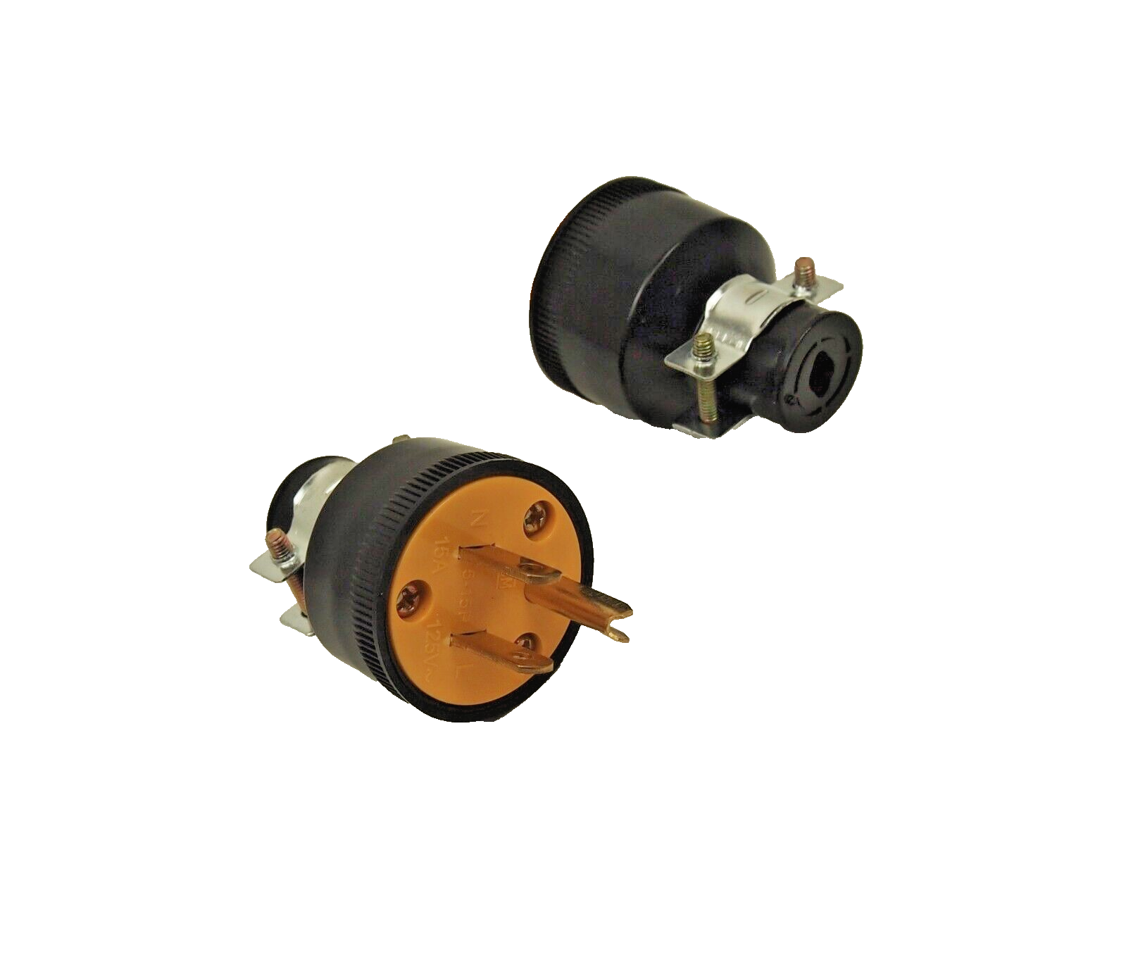 12 Set (24pcs) Female Male 3 Prong Replacement Electrical Plug HD Extension Cord