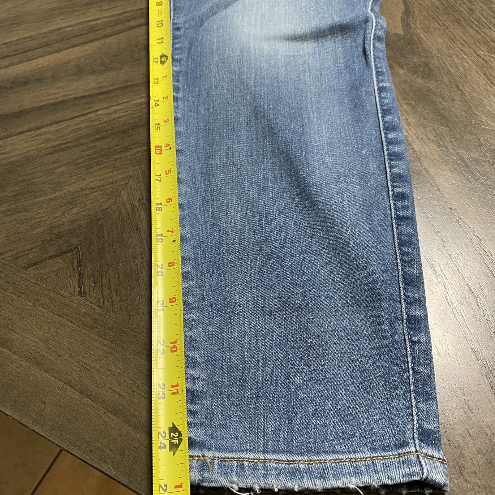 Torrid Bombshell Jeans Size 18XS Extra Short Ankle Blue High Waist Button Fly