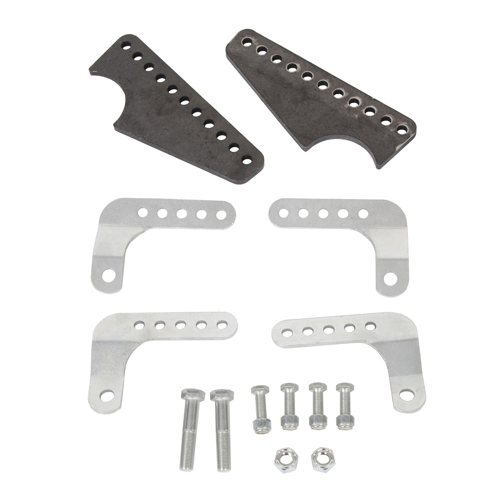 Coil Over Shock Mount Kit Adjustable Lower Brackets for 3" Axle Tubes