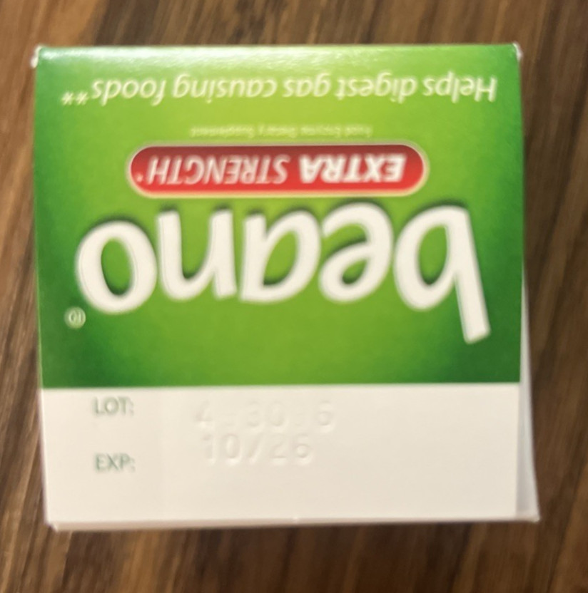 Beano Extra Strength Food Enzyme Dietary Supplement, 180 Tablets 10/2026