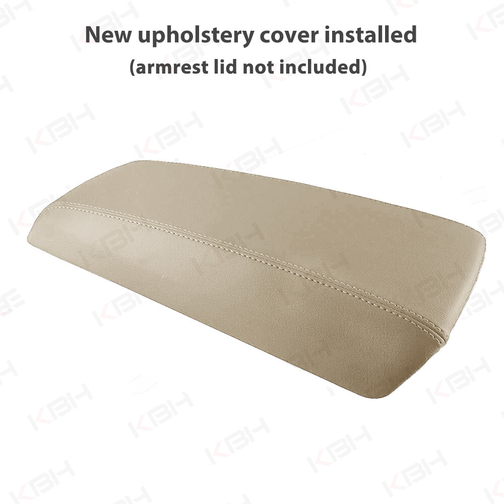 Fit 2011-2014 Ford Edge Center Console Lid Armrest Leather Cover Dune Tan