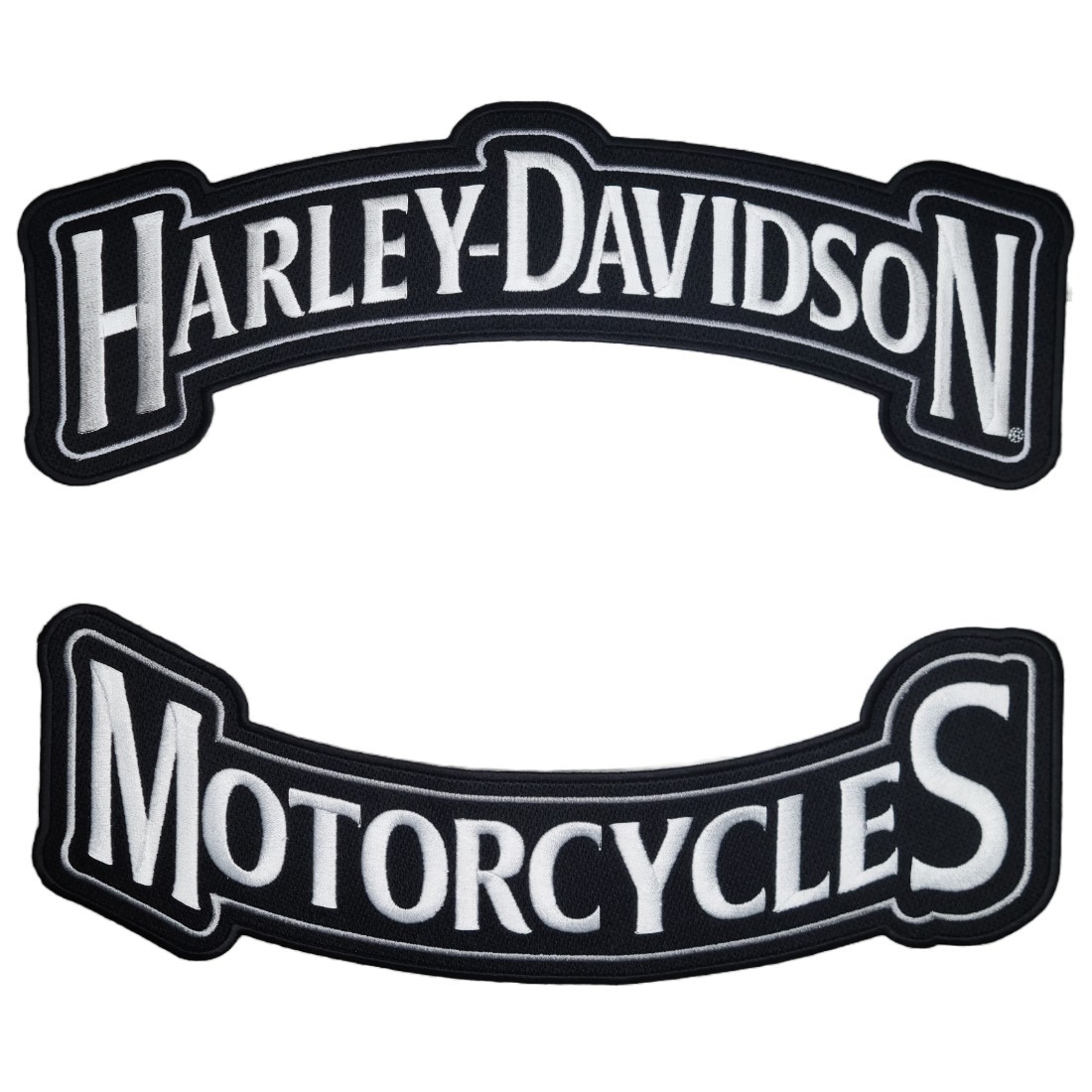 Harley Davidson HD Silver Rocker JACKET VEST BACK PATCH - 12"x3.5" inch