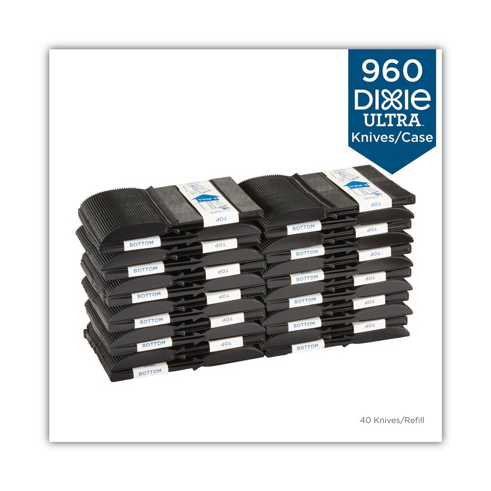 Dixie DUSSK5 Knives Tri-Tower Dispensing System Cutlery - BLK 960/CT New