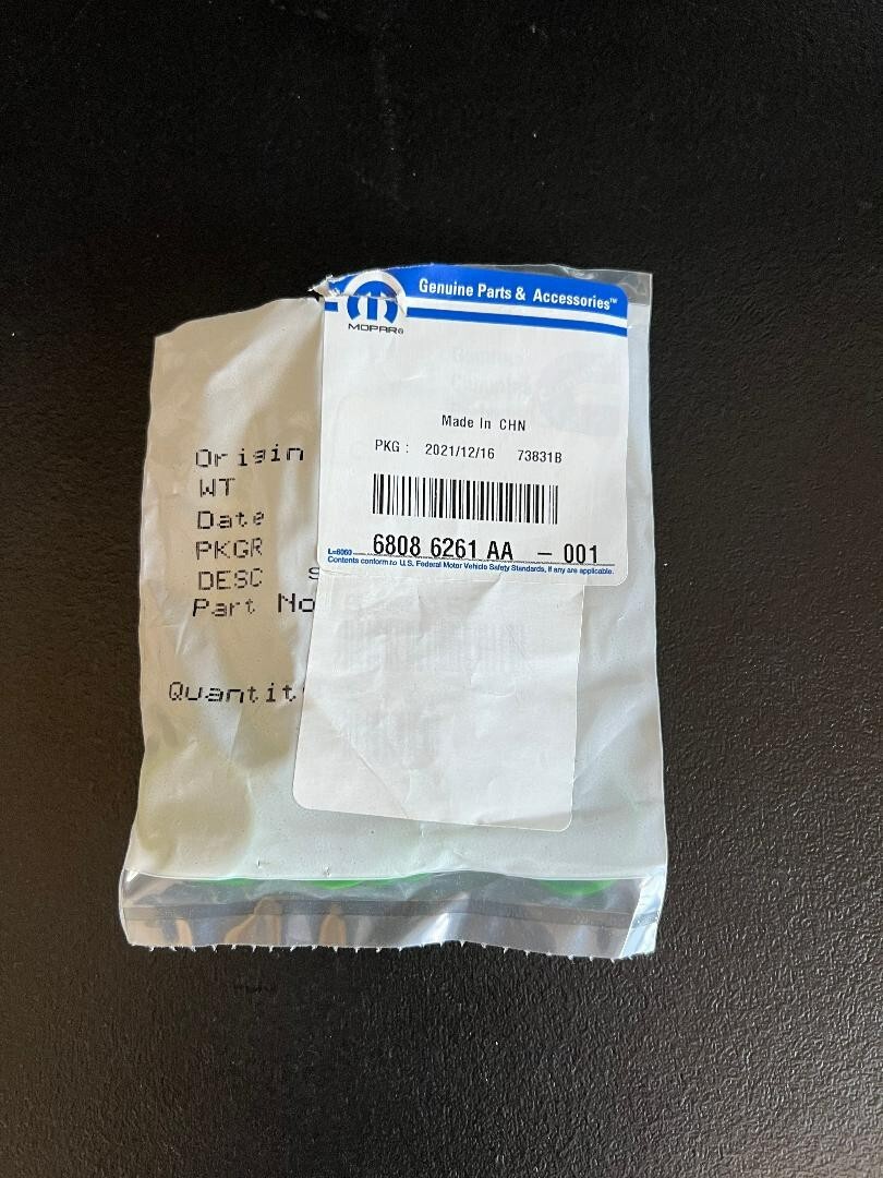 Genuine Factory Mopar Coolant Pipe O Ring Dodge Ram Jeep 68086261AA