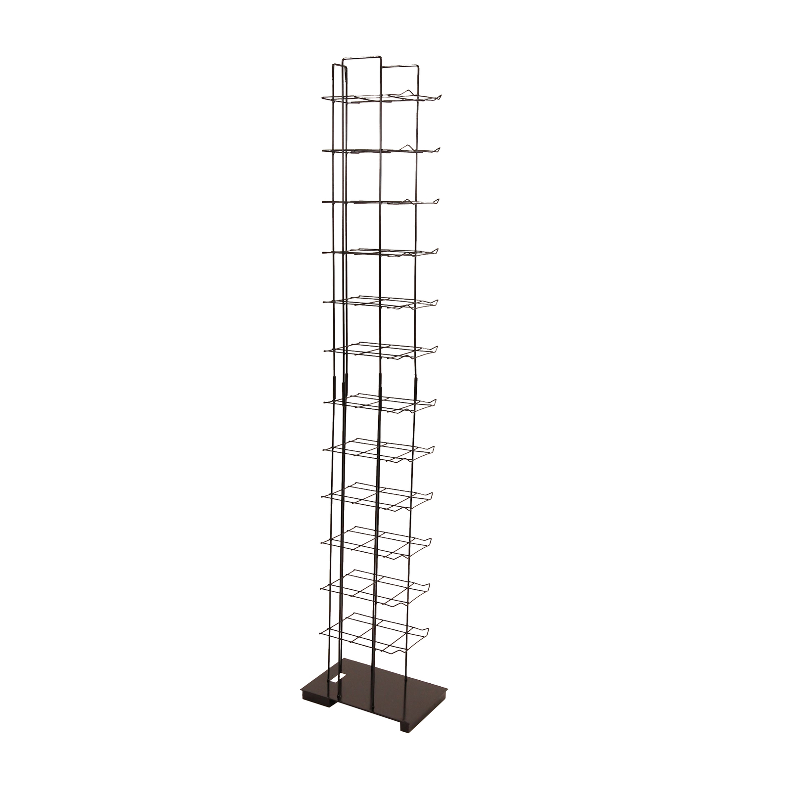 SSWBasics Black Floor Standing Ball Cap Rack and Hat Display Rack - Retail Hat
