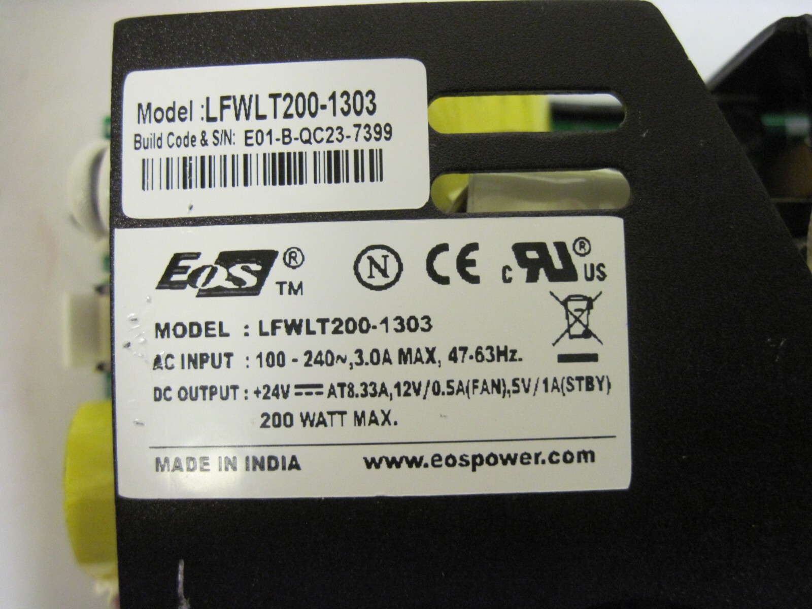 LFWLT200-1303 EOS POWER SUPPLY
