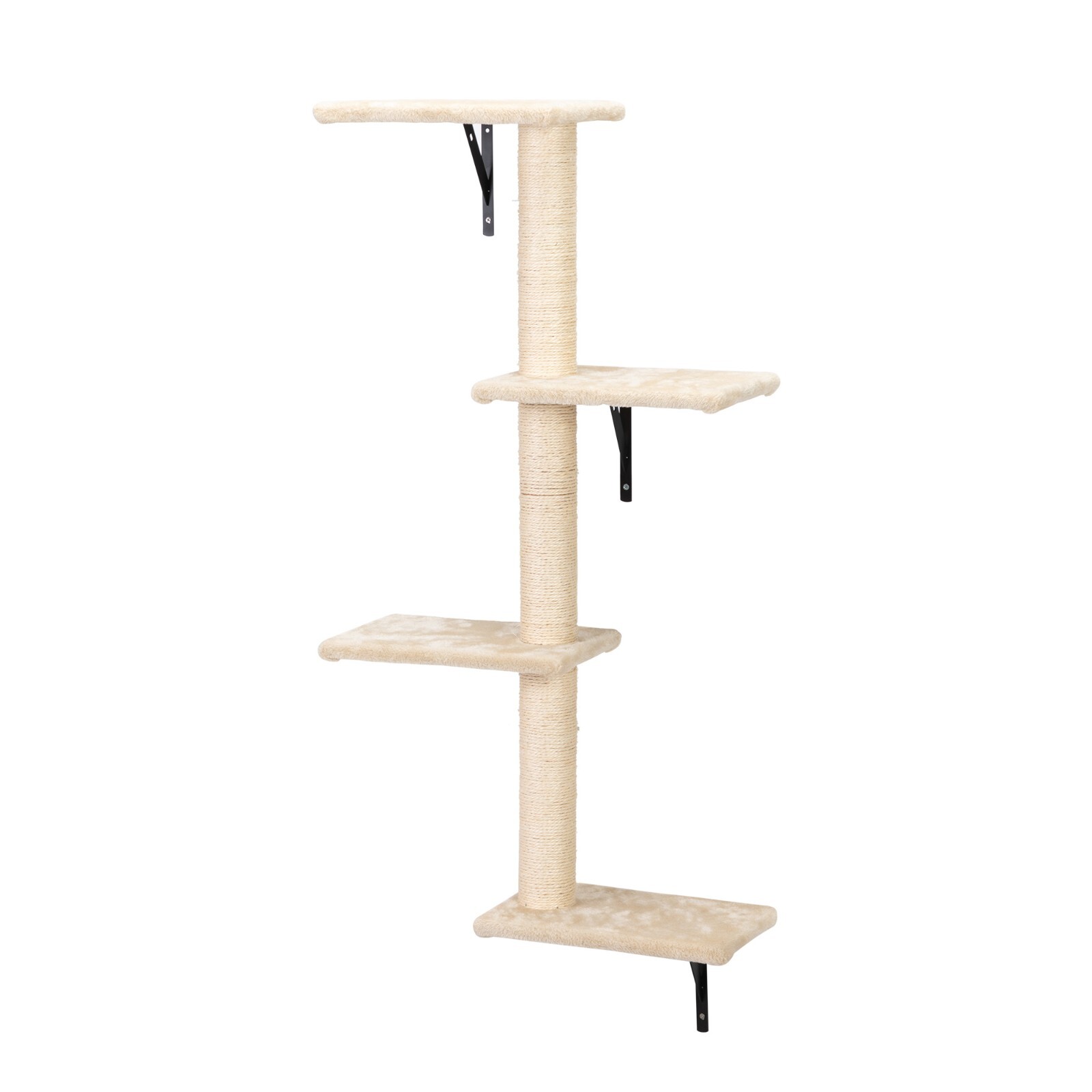 COZIWOW 5 Pcs Wall-Mounted Cat Climber Set Wood Indoor Cat Furniture Cat Shelves