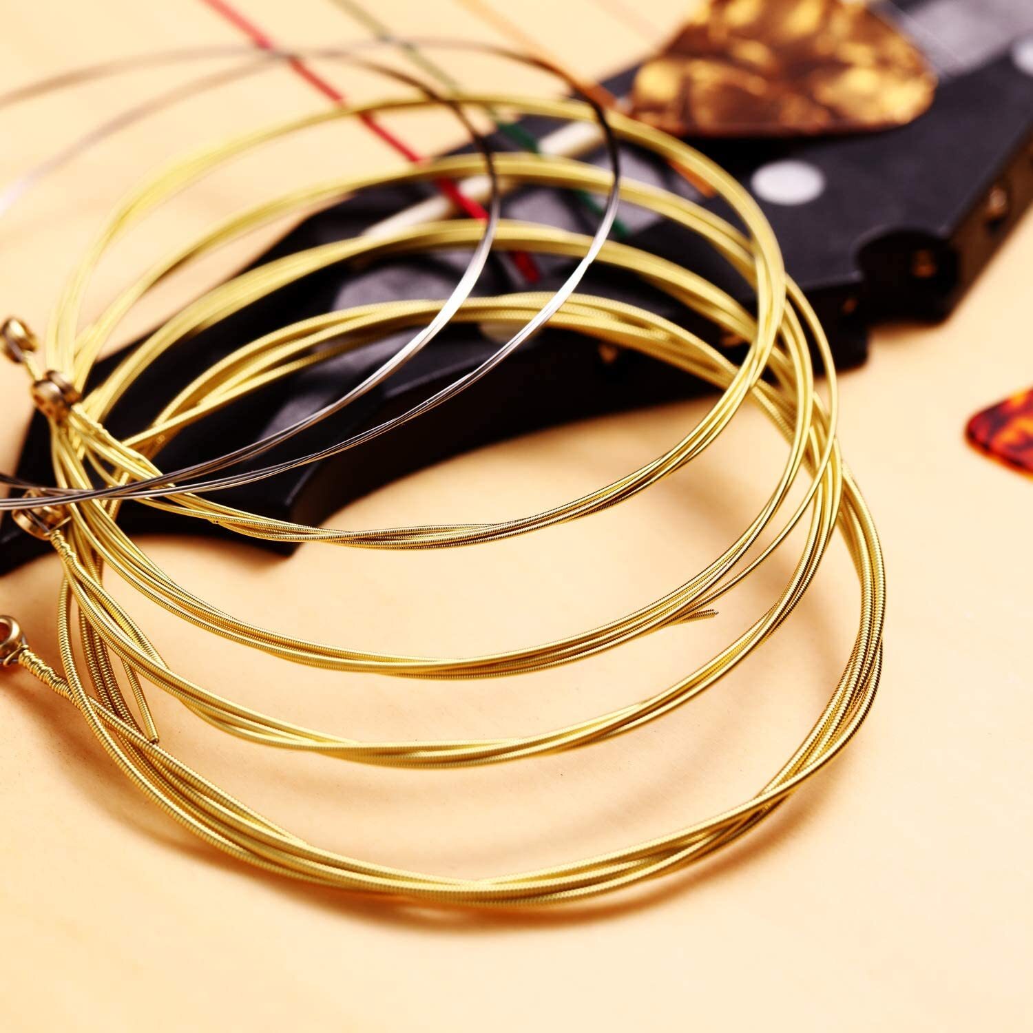 1-3 Sets of 6 Guitar Strings Replacement Steel Strings for Acoustic Guitar US