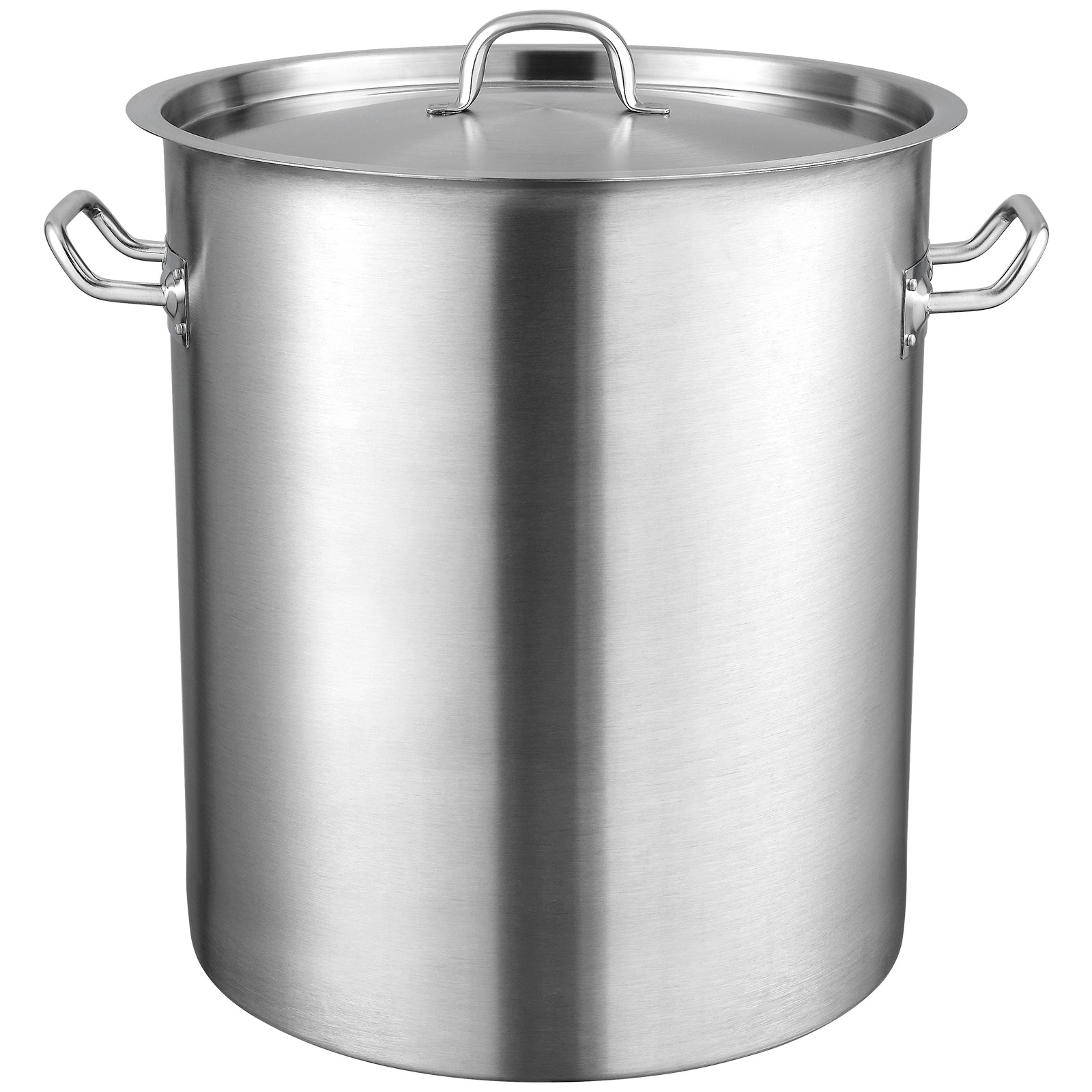 18/8 Stainless Steel Stock Pot 42 Qt Large Cooking Sauce Pot w/ Lid
