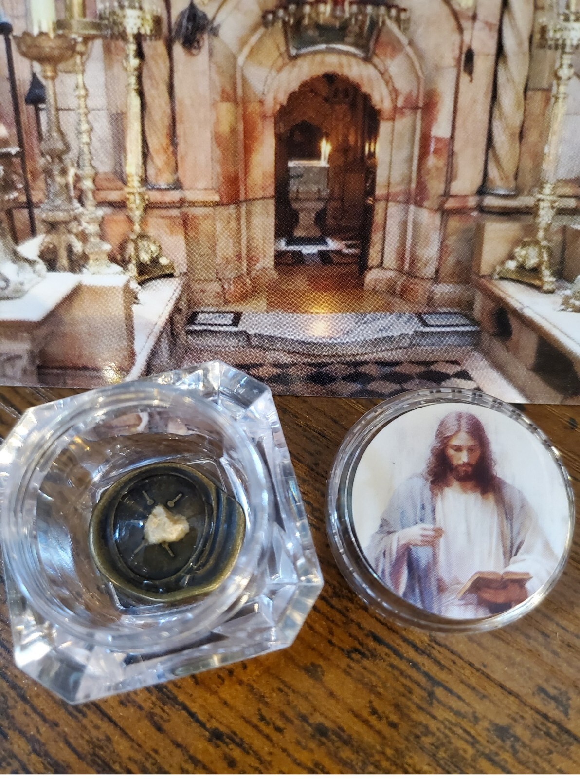 Tomb of Jesus Reliquary with Stone from Tomb of Jesus from Holy Sepulchre