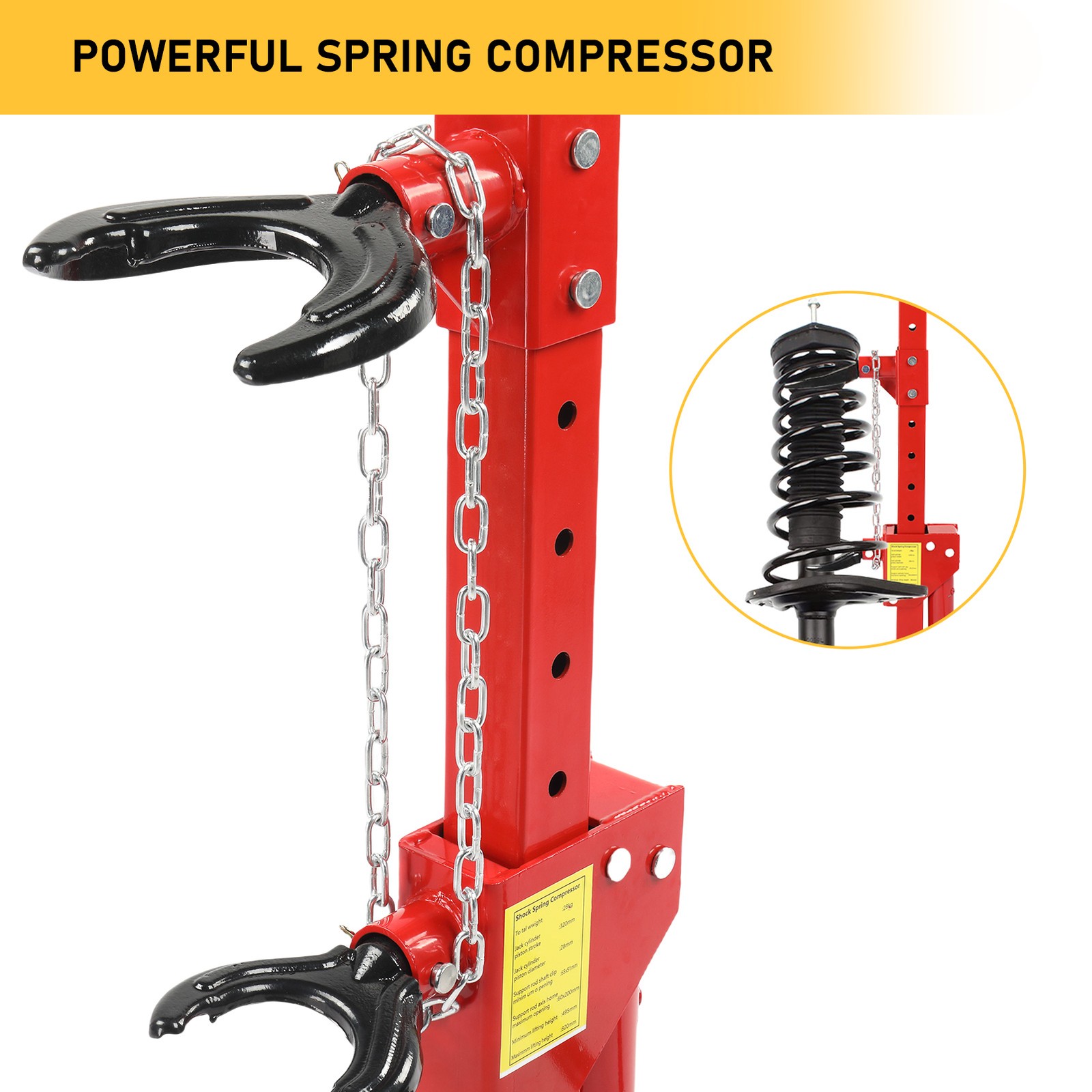 Coil Spring Compressor 3 T 6600lbs Auto Strut Hydraulic Compressor Removing Tool