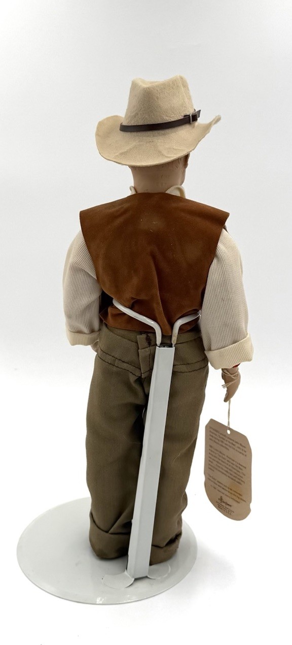 VTG 1981 Effanbee John Wayne Doll Legend Series w/ Tag Cowboy Western