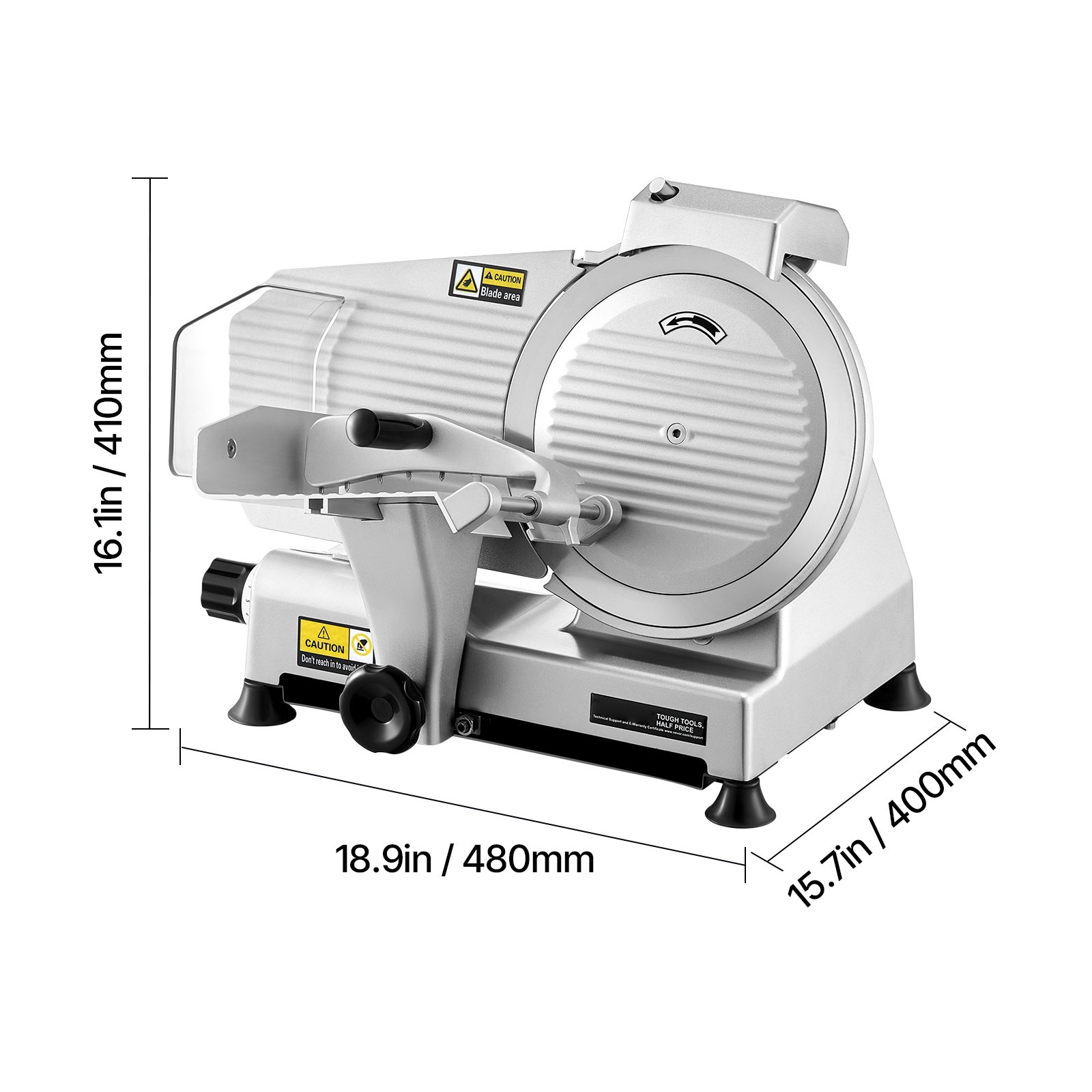 Commercial Electric Meat Slicer 10" Blade Deli Food Bread Cheese Cutter 180W