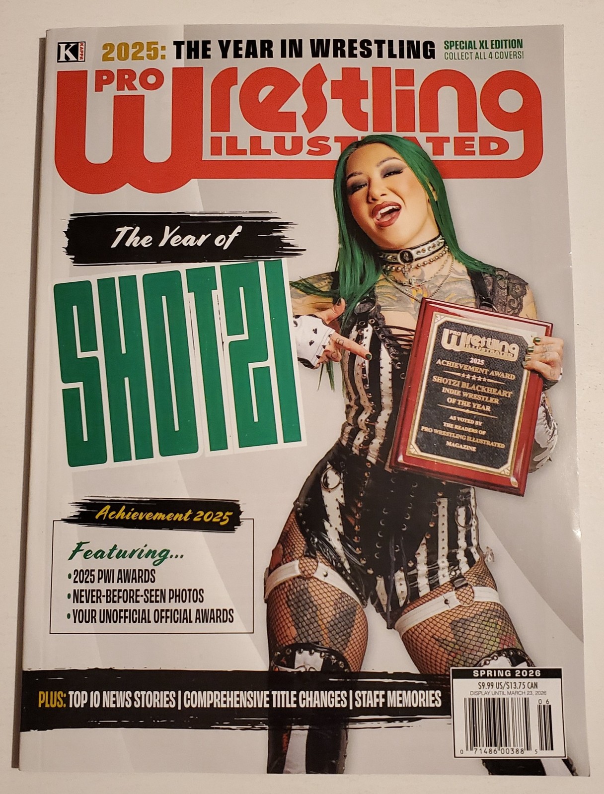 PRO WRESTLING ILLUSTRATED - SHOTZI - SPRING 2026