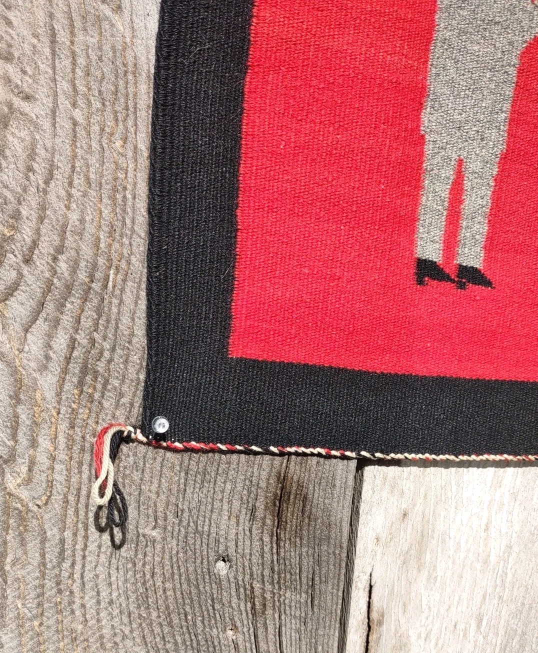 Navajo Rug Native American Indian Antique Germantown Throw Wall Hanging 1910