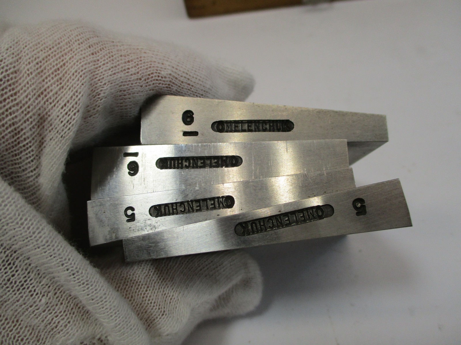 (22) Pc Angle Block Set OMELENCHUK 1° - 30° in Pairs Hard Ground Wood Case EC